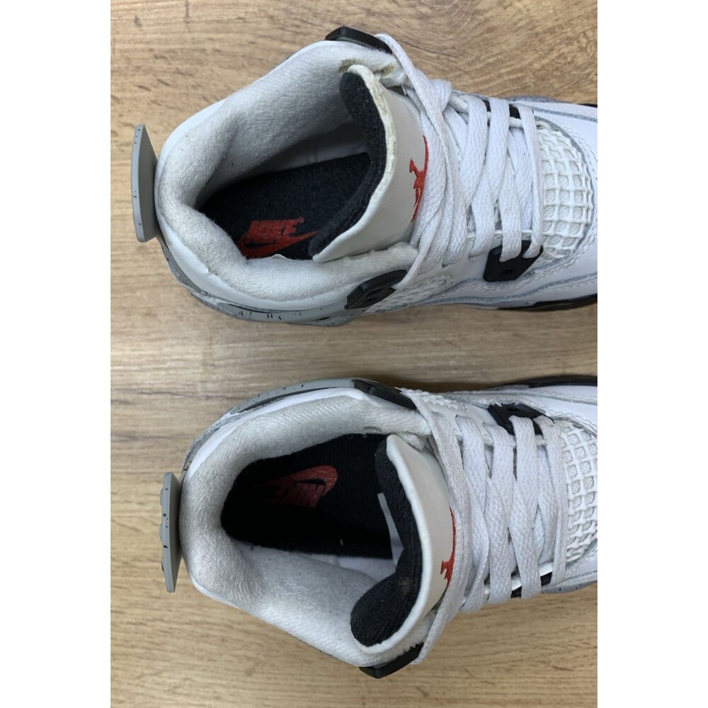 Nike Air Jordan 4 Retro TD White Cement IB4388-100 Toddler Kids Size 11C Shoes - Picture 11 of 12